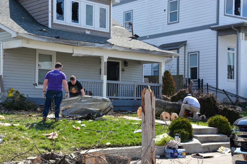Damaged Roof After Storm